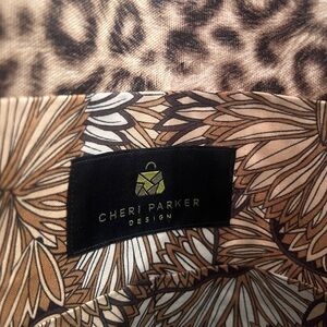 Cheri Parker Design Brown Floral Scarf
